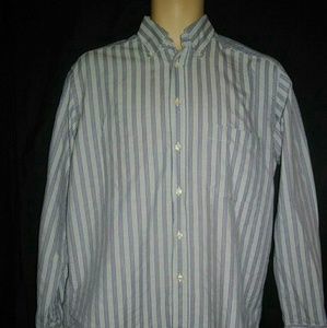 Bagutta Mens Blue Green Long Sleeves Career Shirt